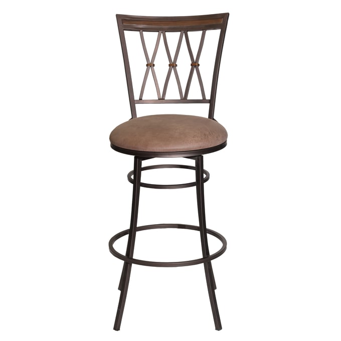 Steve Silver Sedona Charcoal Swivel Barstool SSF-SDN600BS