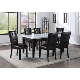 Steve Silver Sterling Ebony 7pc Dining Set