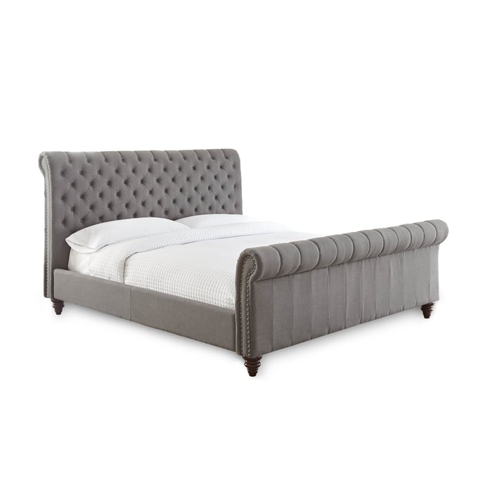 Steve Silver Swanson Gray King Upholstered Headboard SSF-SS100KHBG