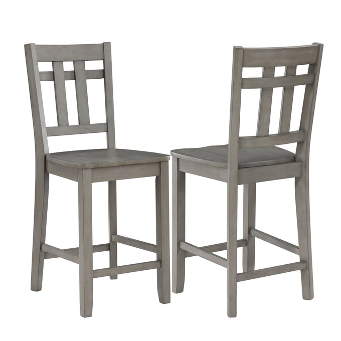 2 Steve Silver Toscana Gray Counter Chairs SSF-TS500CC