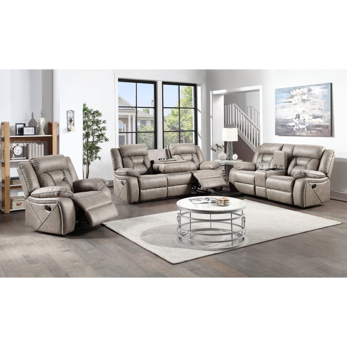 Steve Silver Tyson Grey 3pc Living Room Set SSF-TY850-LR-S1