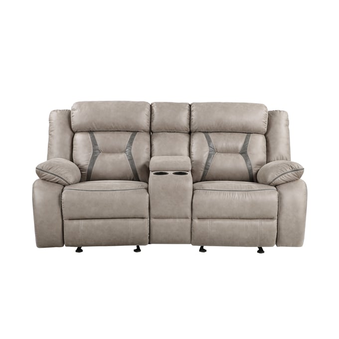 Steve Silver Tyson Grey Manual Console Loveseat SSF-TY850CL