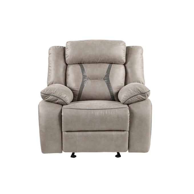 Steve Silver Tyson Grey Manual Recliner SSF-TY850R