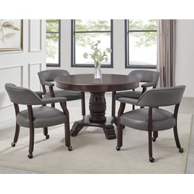 Steve Silver Tournament Cherry Gray 5pc Dining Room Set