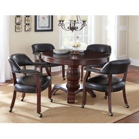 Steve Silver Tournament Cherry Black 5pc Dining Room Set