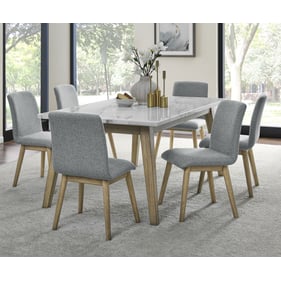 Steve Silver Vida Gray Burnished Blonde 7pc Dining Room Set