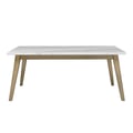 Vida White Marble Top Dining Table