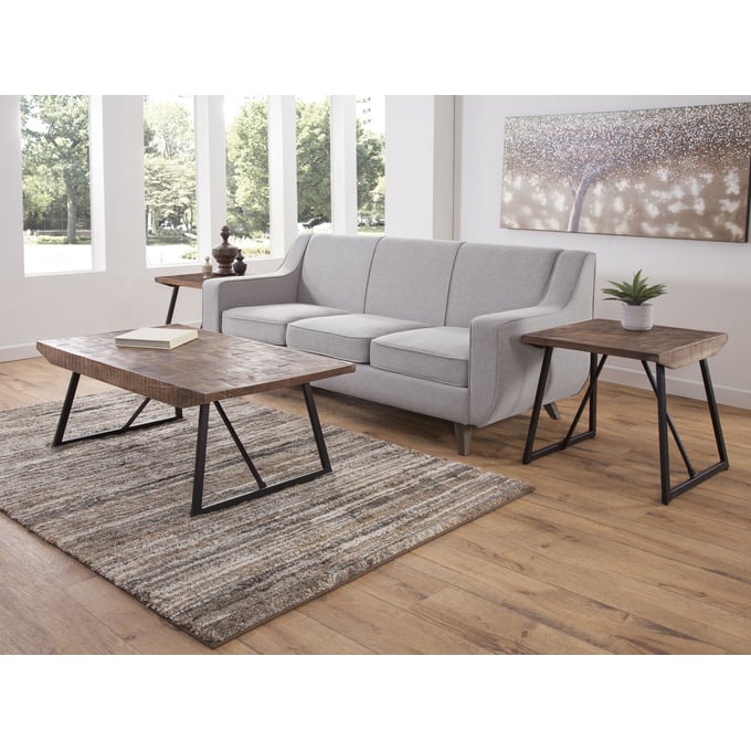 Steve Silver Walden Chestnut 2pc Coffee Table Set SSF-WD300C-OCT-S1