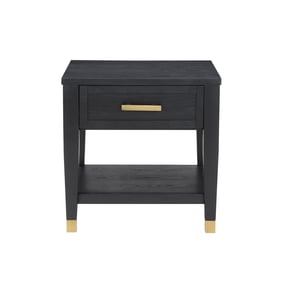 Steve Silver Yves Rubbed Charcoal End Table