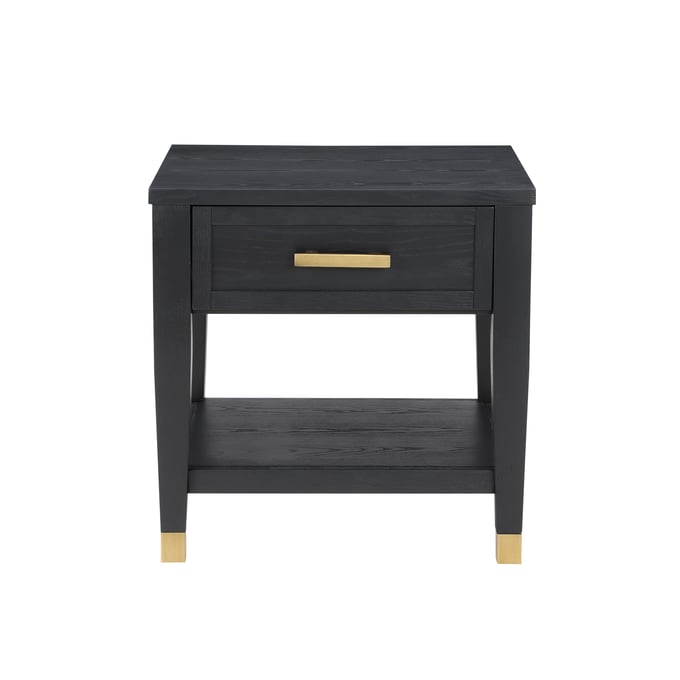 Steve Silver Yves Rubbed Charcoal End Table SSF-YS100E