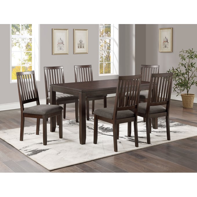 Steve Silver Yorktown Espresso 7pc Dining Set SSF-YT7000