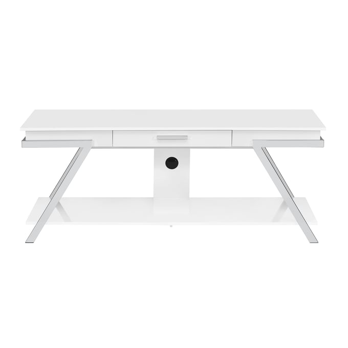 Steve Silver Zena White TV Stand SSF-ZN300WTV