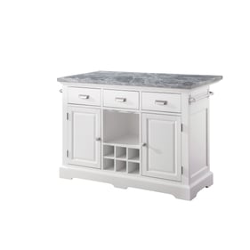 Steve Silver Zermatt White Kitchen Island