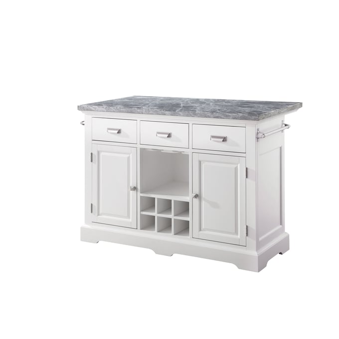 Steve Silver Zermatt White Kitchen Island SSF-ZR380-CHT