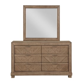 Steve Silver Montana Weathered Sand Dresser And Mirror