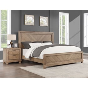 Steve Silver Montana Weathered Sand 2pc Bedroom Set with King Bed