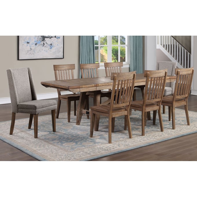 Steve Silver Riverdale Driftwood 9pc Dining Room Set SSF-RV500-DR-S5