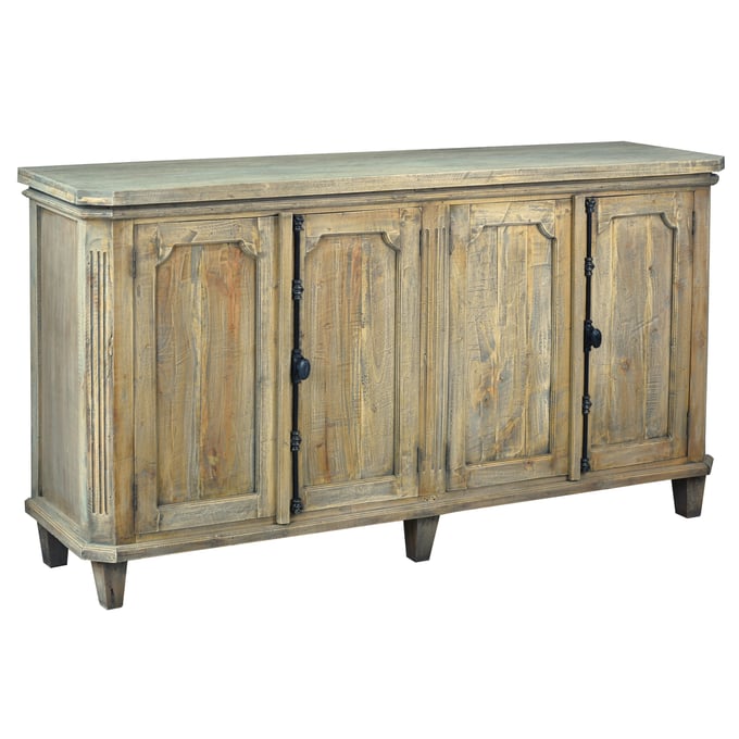 Sunset Trading Shabby Chic Cottage Driftwood Brown Door Credenza SST-CC-CAB291S-DW