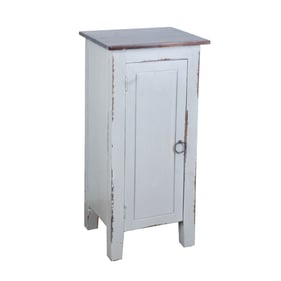 Sunset Trading Shabby Chic Cottage Antique Gray Java Accent Cabinet