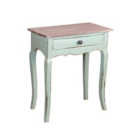 Sunset Trading Shabby Chic Cottage Bahama Blue Limewash Night Stand