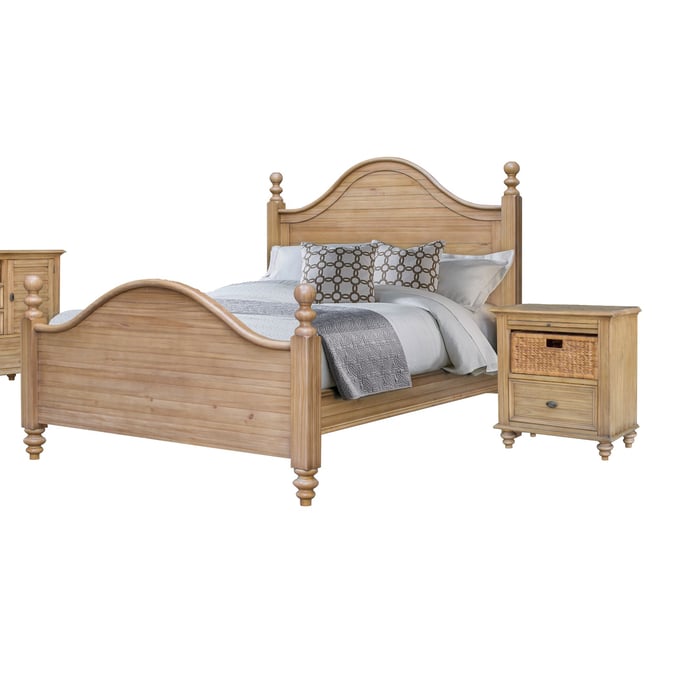 Sunset Trading Vintage Casual Maple 2pc Bedroom Set with King Bed SST-CF-1201-BR-S2