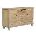 Sunset Trading Vintage Casual Dresser | Distressed Natural Maple Acacia | Solid Wood