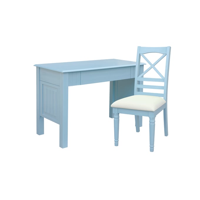 Sunset Trading Cool Breeze Beach Blue Computer Desk and Chair SST-CF-1786-0156