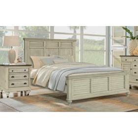 Sunset Trading Shades of Sand White Walnut 2pc Bedroom Set with King Bed