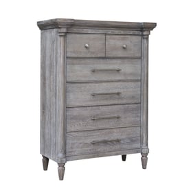 Sunset Trading Fawn Gray Distressed 6 Drawers Chest