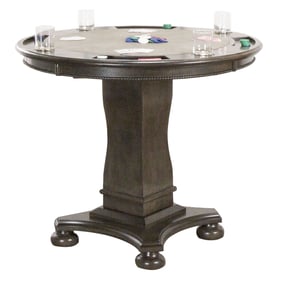 Sunset Trading Vegas Grey Counter Reversible 3 In 1 Game Table