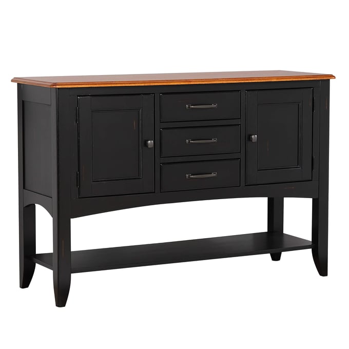 Sunset Trading Selections Antique Black Cherry Sideboard SST-DLU-1122-SB-BCH