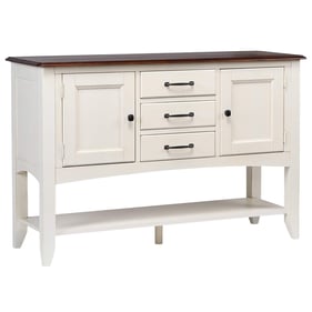 Sunset Trading Andrews White Chestnut Brown Sideboard