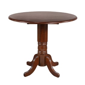 Sunset Trading Andrews Chestnut Round Drop Leaf Pub Table