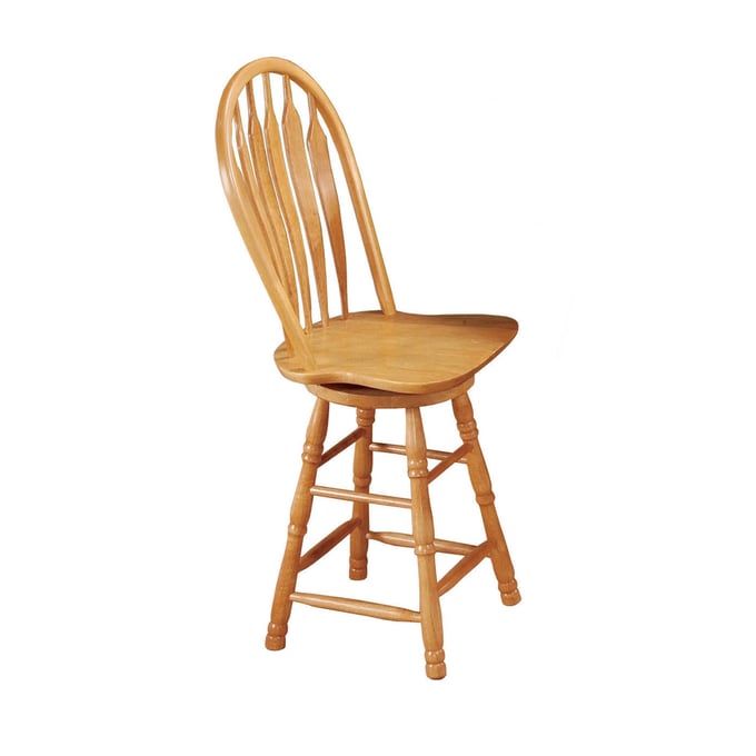 Sunset Trading Selections Light Oak 24 Inch Swivel Barstool SST-DLU-B24-LO