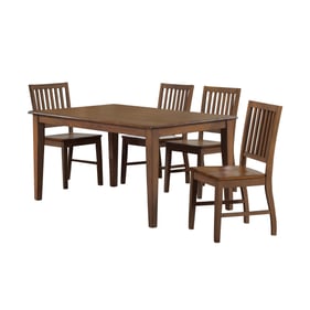 Sunset Trading Simply Brook Brown Rectangular 5pc Dining Set