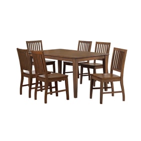 Sunset Trading Simply Brook Brown Rectangular 7pc Dining Set