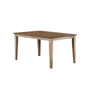 Sunset Trading Brook Wheat Pecan Rectangular Dining Table