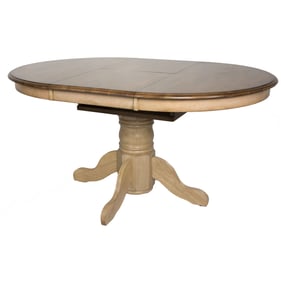 Sunset Trading Brook Wheat Pecan Oval Extendable Dining Table