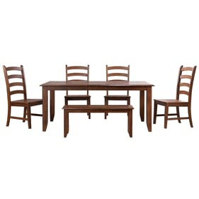 Sunset Trading Simply Brook Amish Brown 6pc Dining Set