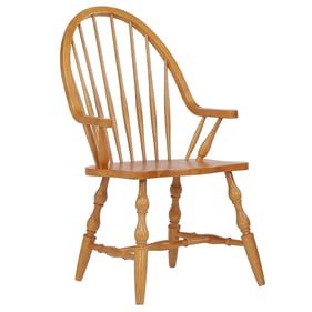 Sunset Trading Selections Light Oak Dining Armchair