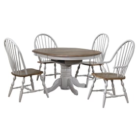 Sunset Trading Country Grove Light Gray Brown 5pc Dining Set with Arm Chair...