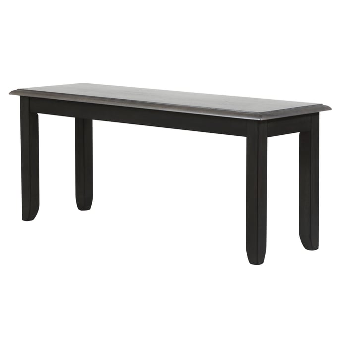 Sunset Trading Tempo Brook Grey Antique Black 42 Inch Bench SST-DLU-EB-BN42