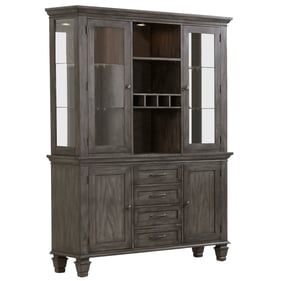 Sunset Trading Shades of Weathered Grey China Cabinet