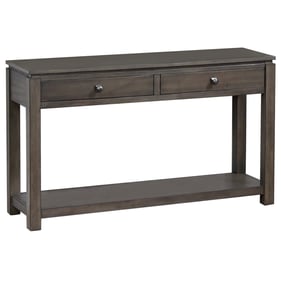 Sunset Trading Shades of Weathered Grey Drawers and Shelf Sofa Console