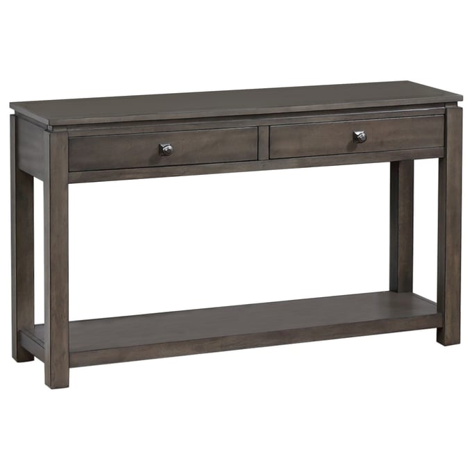 Sunset Trading Shades of Weathered Grey Drawers and Shelf Sofa Console SST-DLU-EL1604