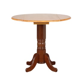 Sunset Trading Selections Nutmeg Brown Light Oak Round Pub Table