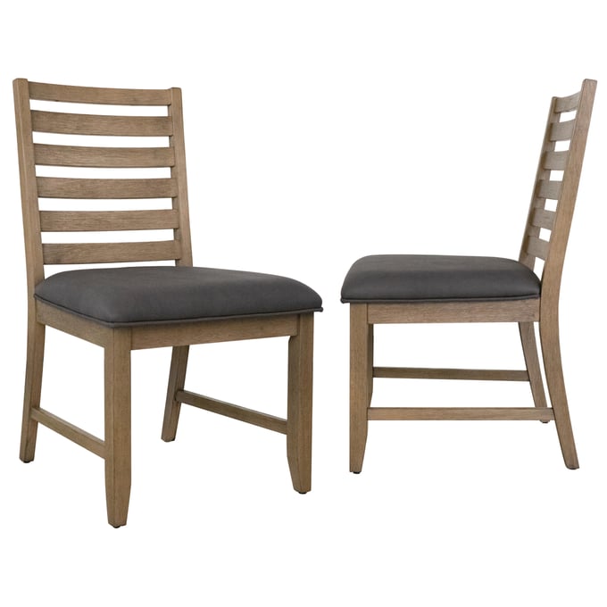 2 Sunset Trading Saunders Brown Dining Side Chairs SST-ED-D18620SSC-2