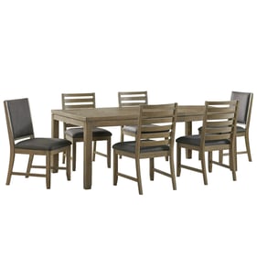 Sunset Trading Saunders Brown 7pc Extendable Dining Set