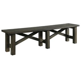 Sunset Trading Trestle Distressed Gray Dining Bench