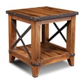 Sunset Trading Rustic City End Table| Shelf